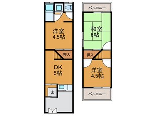 西楠の里町テラスの物件間取画像